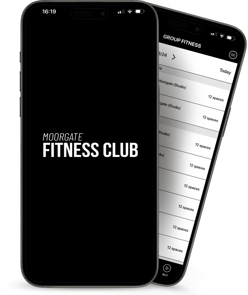 image of the Moorgate Fitness Club App